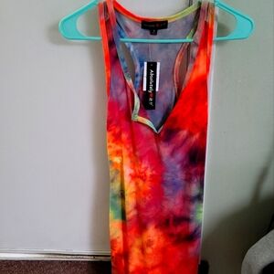 Colorful Tie-Dye Dress